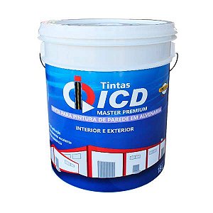 Tinta acrílica premium fosca para Alvenaria 18 L - ICD Vias