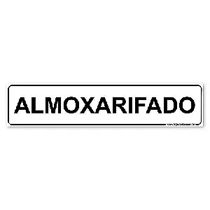 Placa Almoxarifado 30x6,5 cm ACM 3 mm
