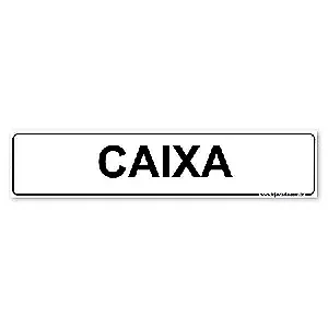 Placa Caixa - 30x6,5 cm ACM 3 mm