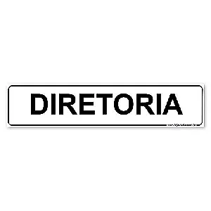 Placa Diretoria - 30x6,5 cm ACM 3 mm