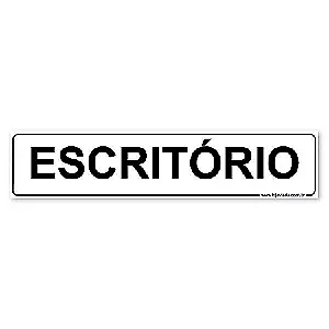 Placa Escritório - 30x6,5 cm ACM 3 mm