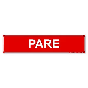 Placa Pare - 30x6,5 cm ACM 3 mm