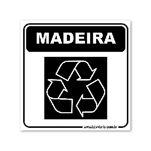Placa Reciclável Madeira - 18x18 cm ACM 3 mm