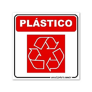 Placa Reciclável Plástico - 18x18 cm ACM 3 mm