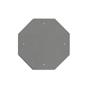 Chapa para placa de sinalização - octagonal (PARE) - Loja Viária - Produtos  para sinalização viária