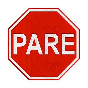 Placa de Pare (Parada obrigatória) R-1