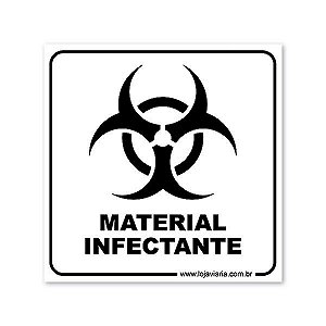 Placa Material Infectante - 18x18 cm ACM 3 mm