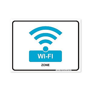 Placa de Wi-Fi - 20x15 cm ACM 3 mm