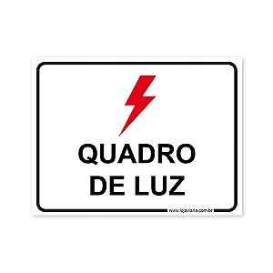 Placa Quadro de Luz - 20x15 cm ACM 3 mm