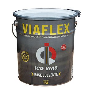 Tinta para demarcação viária a base de solvente 18 L - Viaflex