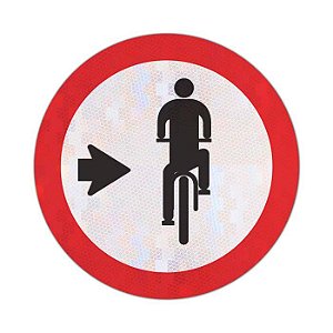 Placa Trânsito de ciclistas A-30a - Loja Viária - Produtos para