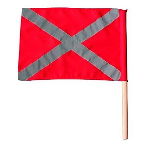 Bandeirola de Sinalização - Vermelha