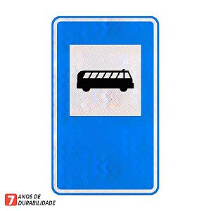 Placa Ponto de parada / ponto de ônibus - Serviços auxiliares (SAU-26)