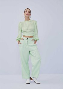 Calça Slouchy Cut Off