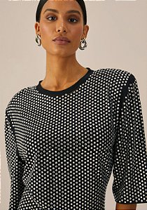 Vestido Shine com Ombreira