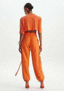 CALÇA JOGGING CARGO CINTURA ALTA