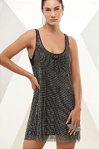 VESTIDO DE TULE COM TRANSFER