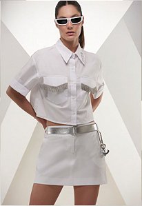 CAMISA CROPPED BORDADA
