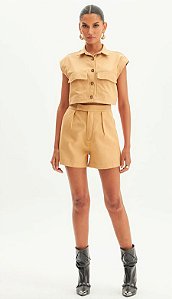 CAMISA CROPPED SEM MANGA
