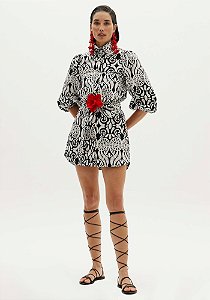 VESTIDO CHEMISE MANGA BUFANTE