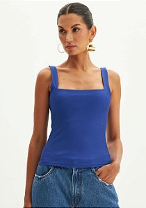 BLUSA CANELADA DE ALCAS