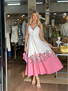 VESTIDO SUPERMIDI COM LOCALIZAÇÃO