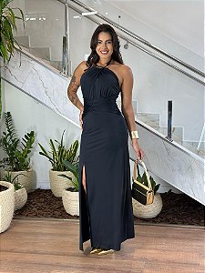 VESTIDO LONGO FRENTE ÚNICA
