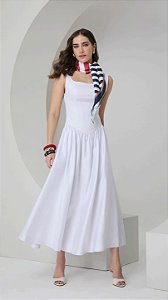 VESTIDO LONGO CINTURA BAIXA