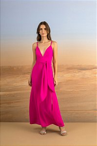 VESTIDO MAXI MIDI LAÇO