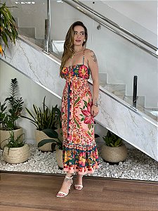 VESTIDO MIDI COR DA FLOR