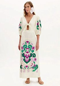 VESTIDO SUPER MIDI MANGA MÉDIA