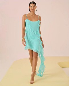 VESTIDO CURTO BABADOS
