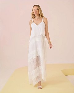 VESTIDO LONGO PATCHWORK