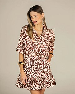 CONJUNTO CAMISA E SAIA CURTA BALONE