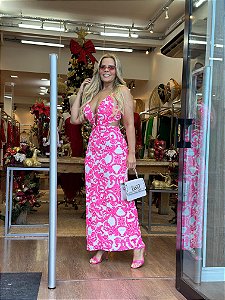 VESTIDO SUPER MIDI ESTAMPADO