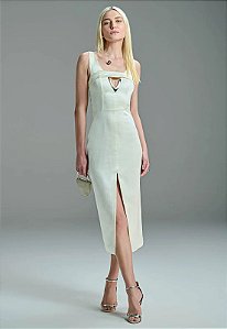 VESTIDO MIDI COM METAL DELTA