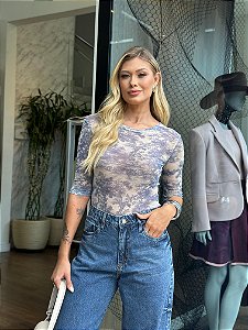 BLUSA DE TULE ESTAMPA