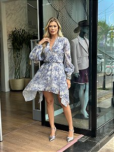 VESTIDO CURTO ESTAMPADO TOILE
