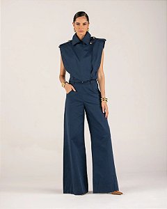 CONJUNTO COLETE TRANSPASSADO ESTRUTURADO E CALÇA