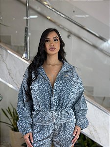 JAQUETA DENIM LEOPARD