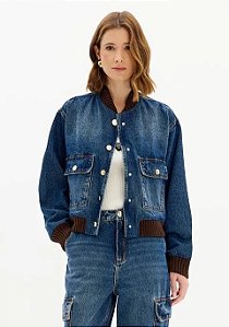 JAQUETA JEANS BOMBER