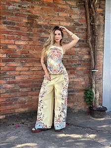 CALÇA RETA ENCANTO BOHO