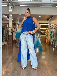 CALÇA JEANS FULL LENG SUPER HIGH