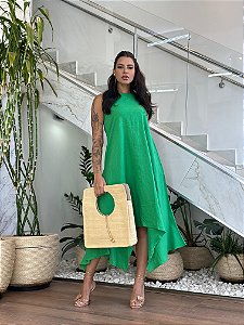 VESTIDO SUPER MIDI COM LINHHO