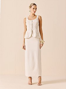 VESTIDO FEM SUPER MIDI COM ESTAMPA