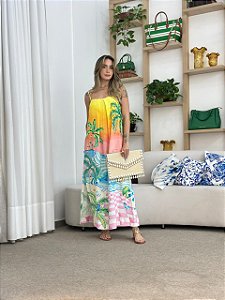 VESTIDO LONGO PAISAGEM SOLAR