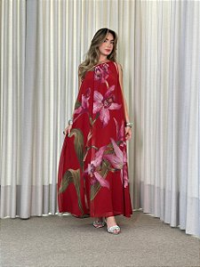 VESTIDO OMBRO SO FLORAL OEQUIDEA