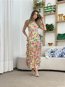 VESTIDO TULE FLORAL MALU