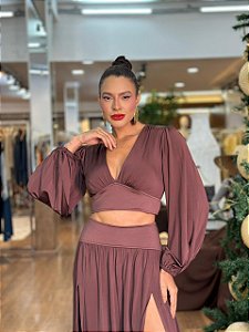 CONJ BLUSA E SAIA PALA PRENE