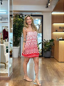 VESTIDO CURTO PEIXE CORRENTEZA